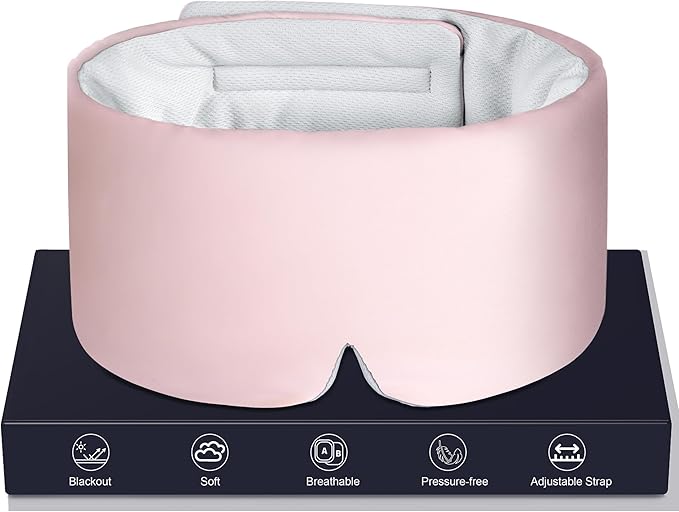 LOVE EYE Dual Side Sleep Mask, Ice Silk Eye Sleeping Mask & Blindfold by LOVEEYE
