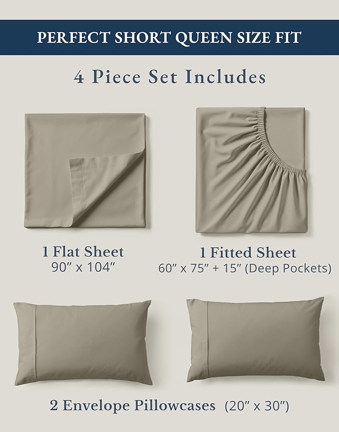 LANE LINEN RV Queen Sheets Set - Image 4