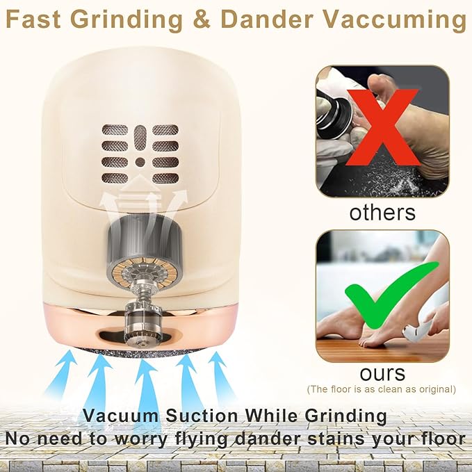 Callus Remover for Feet, Portable Pedicure Kit Foot File Callus Remover - Image 2