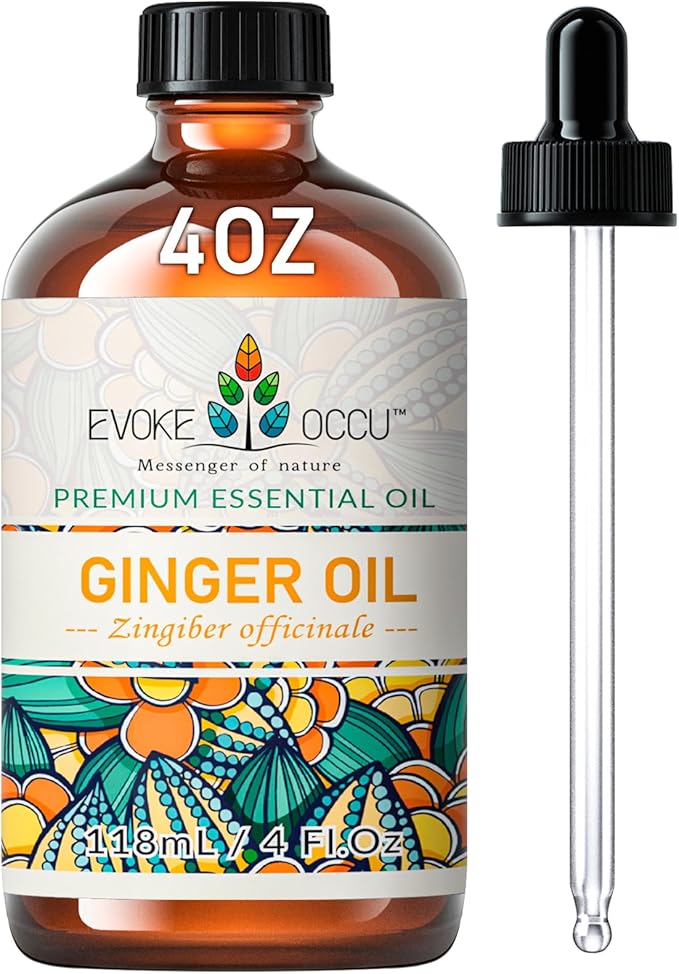 EVOKE OCCU Ginger Oil for Mental Clarity, Relieve Soreness, Hair Nourishment by enjoythesmellofnature