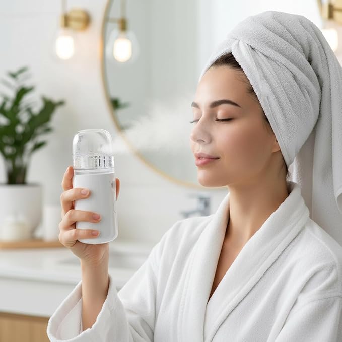 Mudder 4 Pcs Nano Facial Mister Handy Nano Mist Sprayer 30ml Visual Water Tank - Image 7
