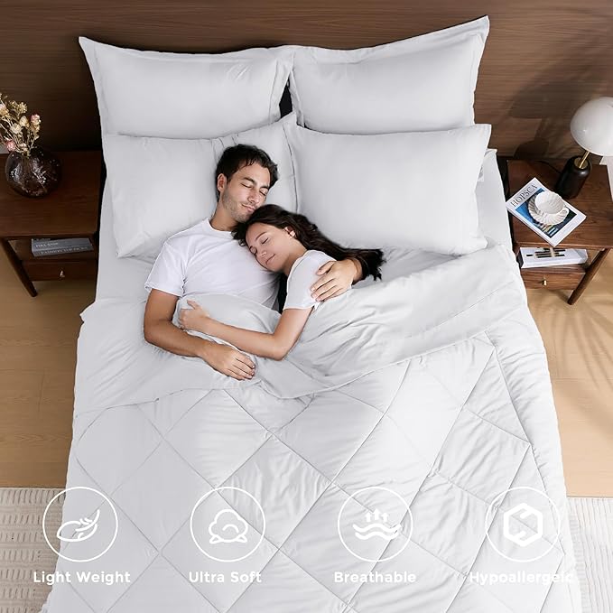 HEVUMYI White Queen Comforter Set - Image 2