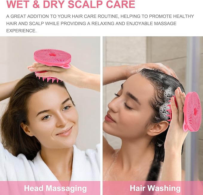 INNERNEED 2-in-1 Silicone Body Scrubber and Scalp Massager Shampoo Brush - Image 6