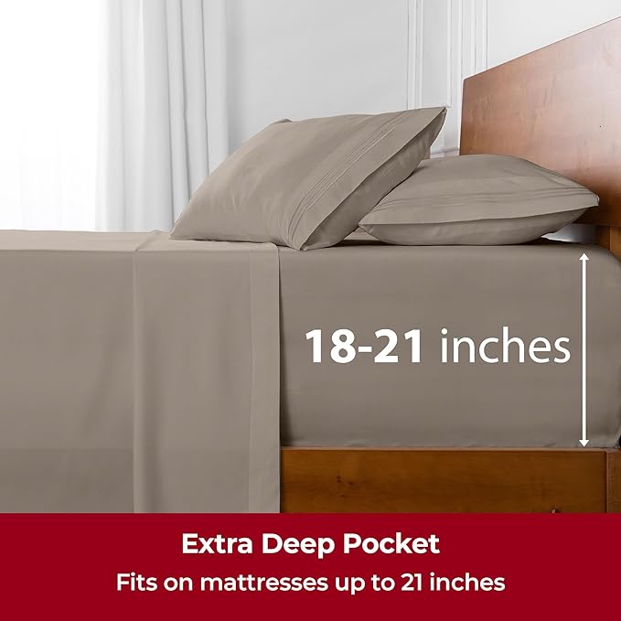 Mellanni Extra Deep Full Sheets - Image 6