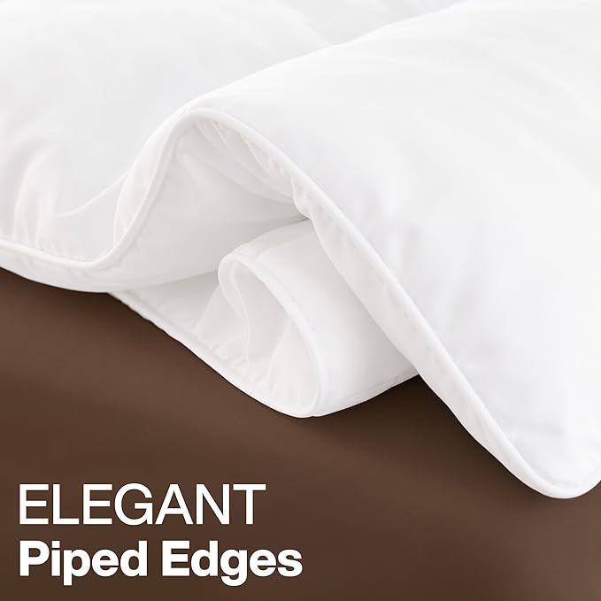 Utopia Bedding Queen Comforter Duvet Insert, Quilted White Comforter - Image 7