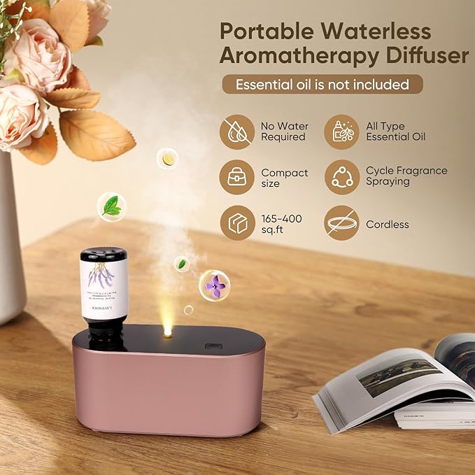 Waterless Diffuser for Home Essential Oil Diffuser, Aromatherapy Diffuser - Image 2