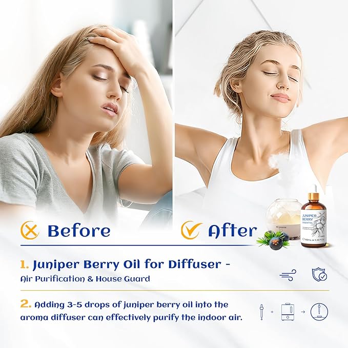 HIQILI 100ML Juniper Berry Essential Oil, 100% Pure Natural Undiluted Premium - Image 2