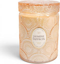LEOBEN CO – Jasmine Saffron Scented Candle – 18oz, Heirloom Collection Design – by LeobenCompany