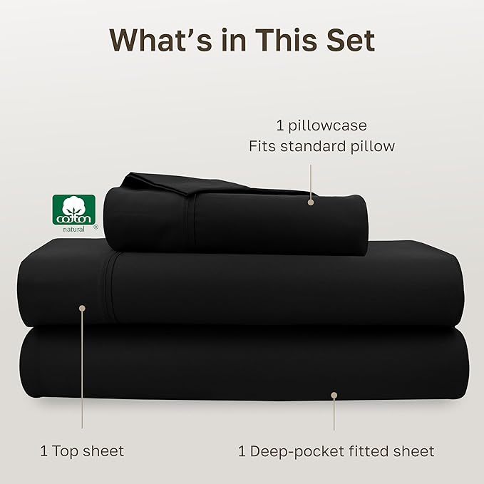 California Design Den Soft 100% Cotton Twin XL Bed Sheets Set, 400 Thread Count - Image 4