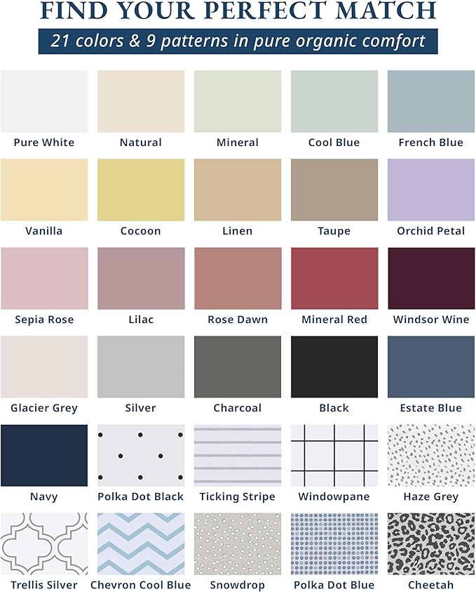 LANE LINEN Twin Bed Sheets, 100% Organic Cotton Sheets Twin Size, Hotel Quality - Image 3