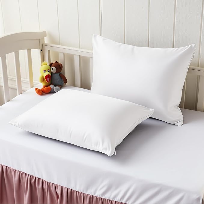 2 Pack Cooling Toddler Pillow Cases, Viscose Derived from Bamboo Small Pillow - Image 2
