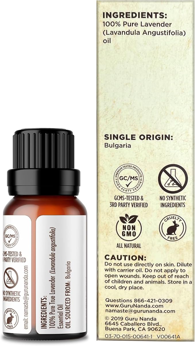 GuruNanda Lavender Essential Oil, 100% Pure, Natural & Undiluted Aromatherapy - Image 6