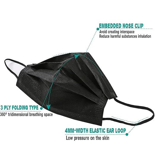 Wecolor 100 Disposable Face Masks - Image 4