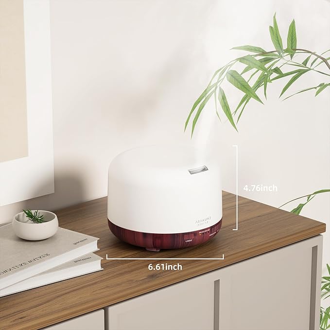 ASAKUKI Essential Oil Diffuser for Home, 500ML Aromatherapy Diffuser Humidifier - Image 7