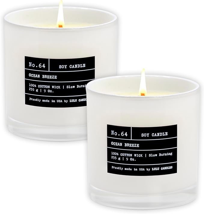 Lulu Candles | Ocean Breeze | Luxury Scented Soy Jar Candle | Hand Poured in - Image 2