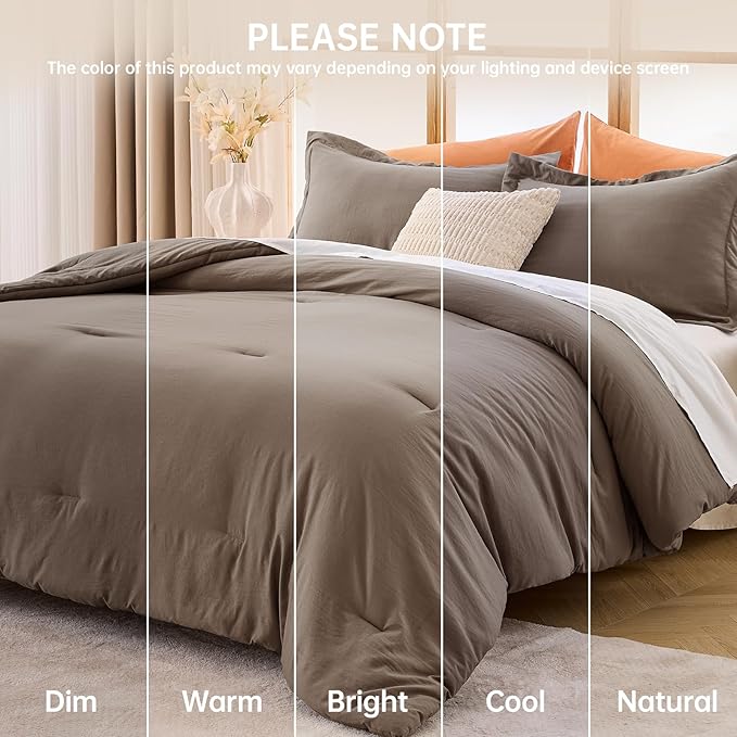 MUXHOMO Queen Comforter Set, All Season Ultra Soft Down Alternative Bedding - Image 9