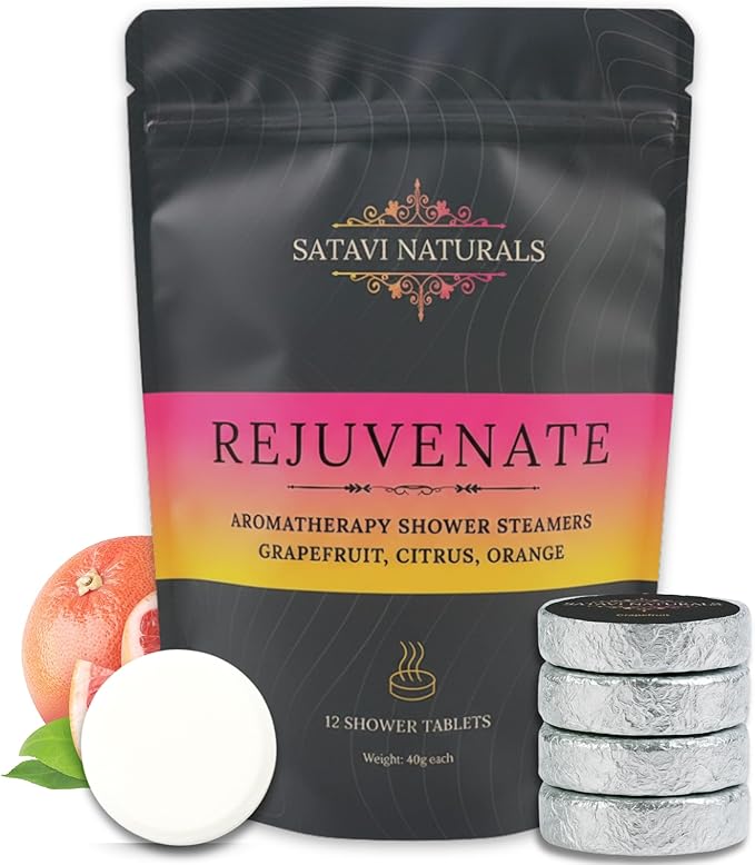 Citrus Shower Steamers – Aromatherapy Shower Bombs by SataviNaturals