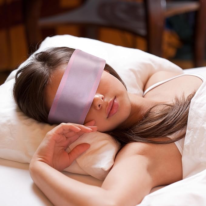 FRESHME 2pcs Satin Blind Eye Sleeping Mask - Image 3
