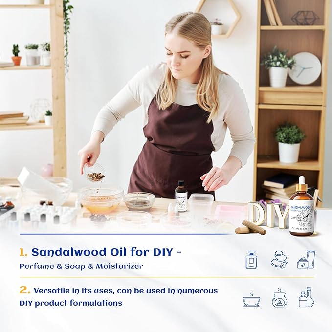 HIQILI Sandalwood Essential Oils, Long-Lasting Scent - Image 4