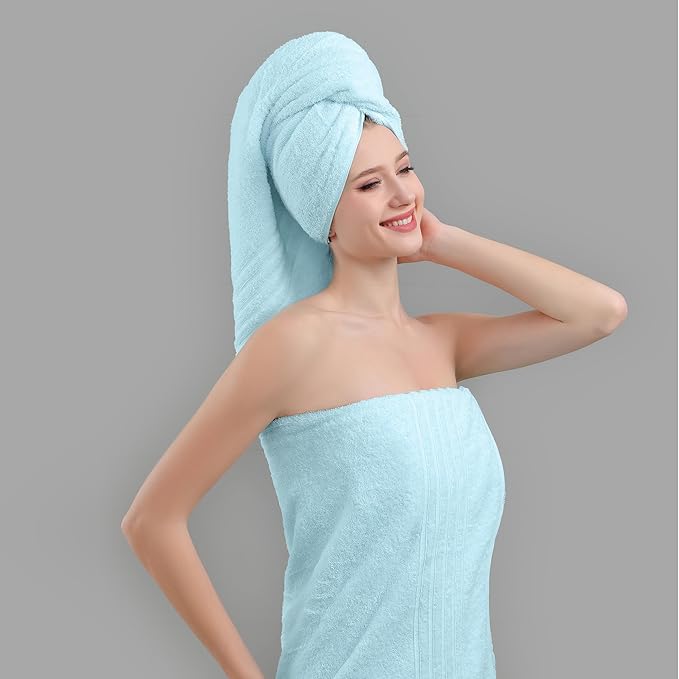 Aibaser Towels - Premium 100% Cotton Bath Towels Set, Lightweight and High - Image 3