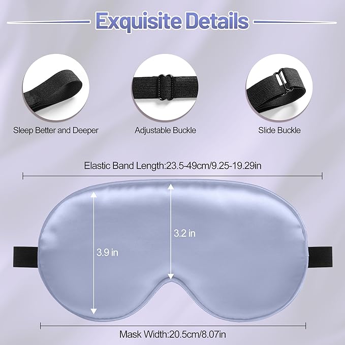 Sleep Mask, Silk Eye Mask for Sleeping - Image 3