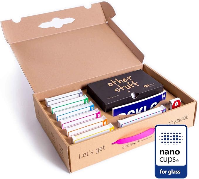 PATboard Kanban Board and Scrum Board – Full Toolset with 137 Scrum Cards for glassboard, Window – Nanocups Technology – Agile Board, Kanban Board kit – Project Management Tools