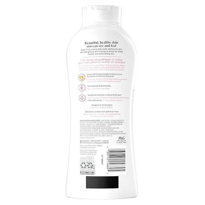 Olay Body Wash for Women, Ultra Moisture, For Sensitive Skin, Soothing Formula - Image 11
