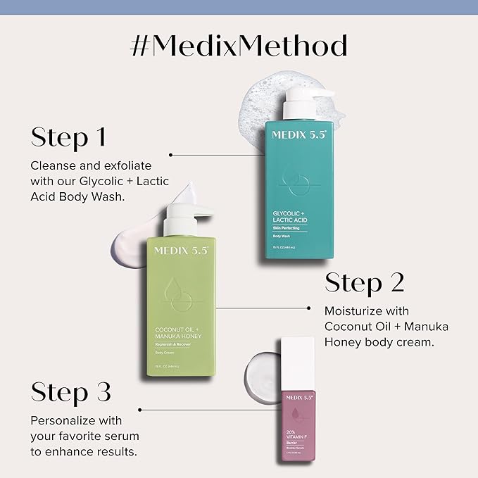 Medix 5.5 Argan Oil + Coconut Oil Skin Care Set Moisturizer Cream Body & Face - Image 8