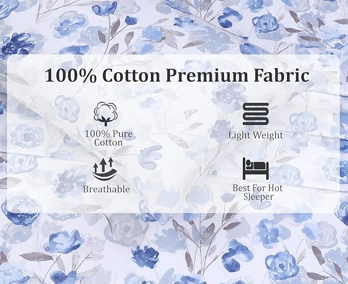 RUVANTI 100% Cotton Sheets – Twin XL Size Percale Bedding, Cooling & Breathable - Image 4