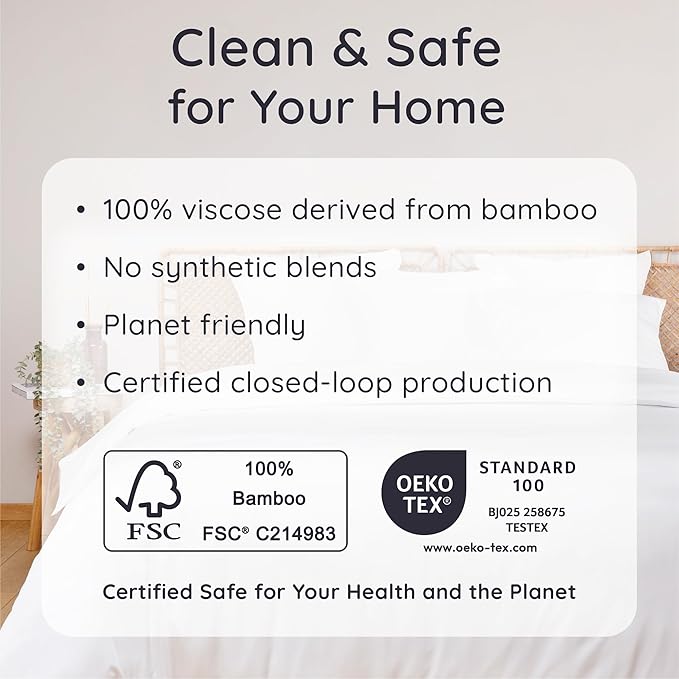 Bambaw 100% Viscose Derived from Bamboo Pillowcase Standard Size – Set of 2 - Image 6
