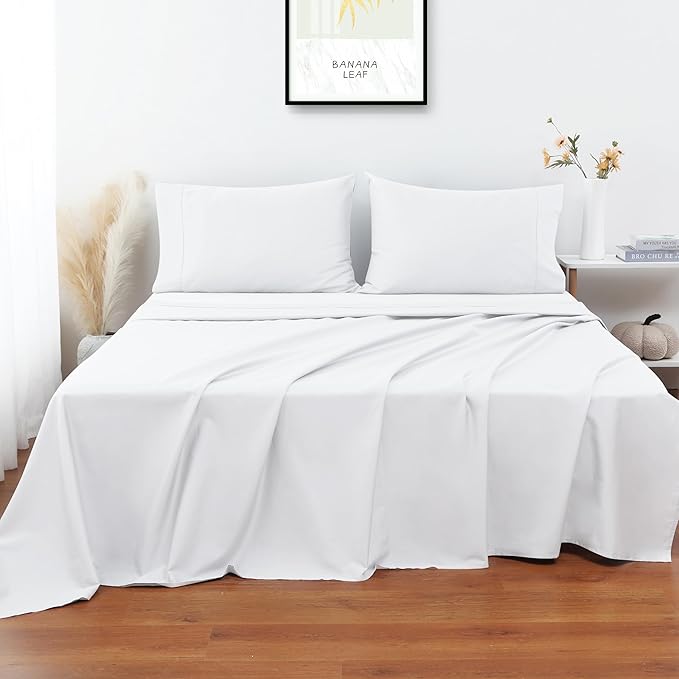 Flat Sheet Only Full Size, 400 TC 100% Egyptian Cotton Flat Sheet - Image 5