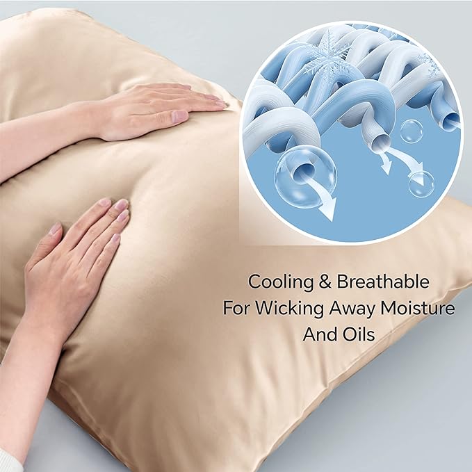 BEDELITE Pillow Cases Queen Size Set of 2, Rayon Derived from Bamboo, Cooling - Image 3