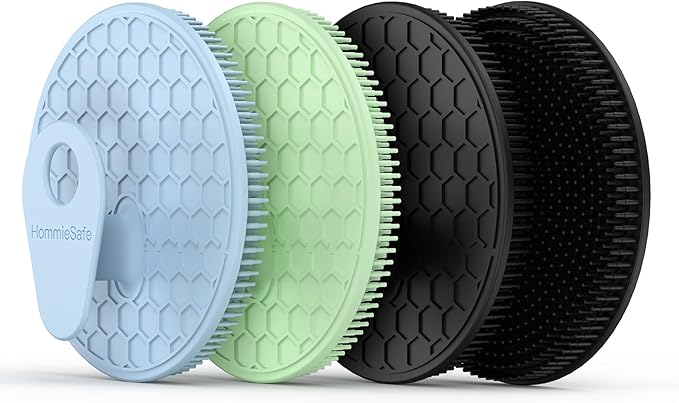 4 Pack Soft Silicone Shower Brush Body Wash Bath Exfoliating Skin Massage by Hommiesafe