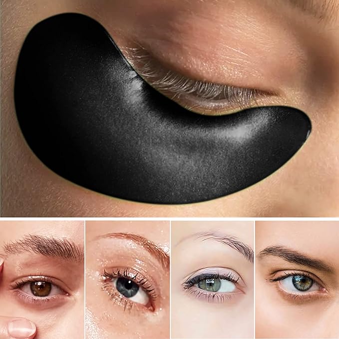 Adofect 30 Pairs Black Collagen Under Eye Mask Anti-Aging Hyaluronic Acid Eye - Image 5