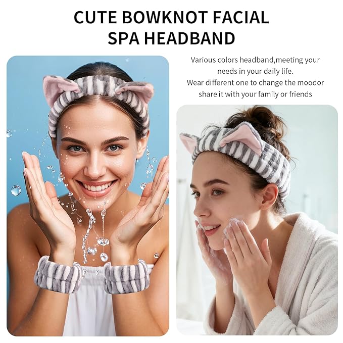 PERFECTSIGHT 2 Pack Cute Animal Headbands - Image 4