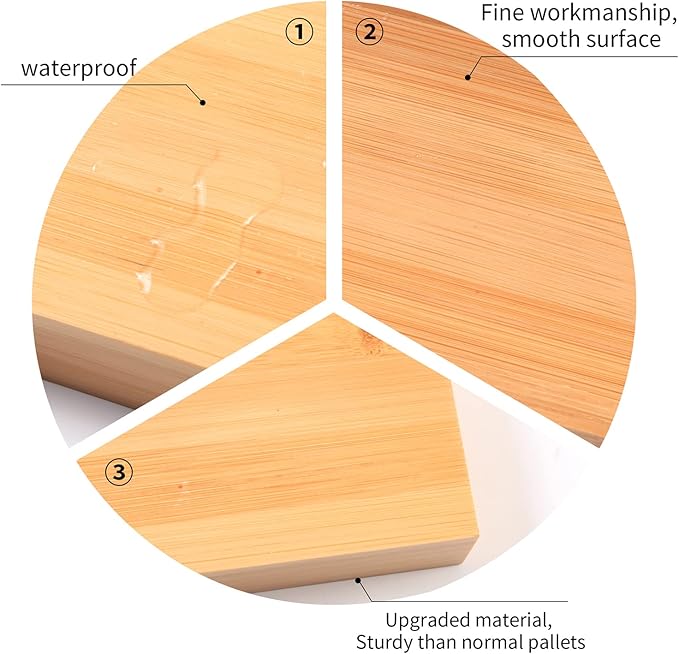 Natural Bamboo Vanity Tray, Sink Tray, Smooth and Thick Wooden Tray - Image 4
