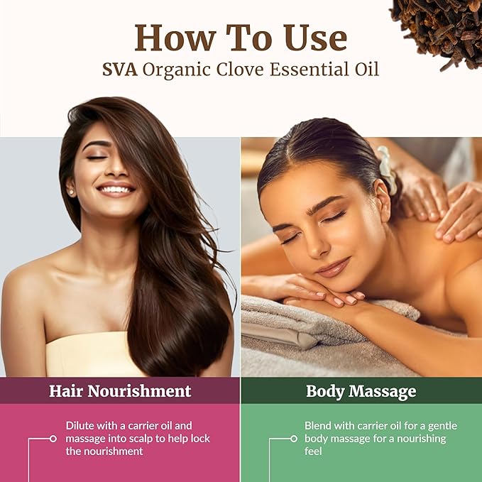 SVA Clove Essential Oil Organic– 16 Fl Oz – 100% Natural Clove Oil - Image 5