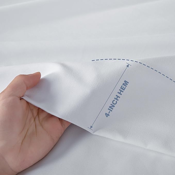 Lavisun Flat Sheets 2 Pack, Hotel Quality Flat Bed Sheets, Brushed Microfiber - Image 3