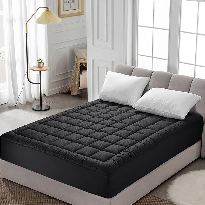 HYLEORY Twin Mattress Pad Quilted Fitted Mattress Protector Cooling Pillow Top - Image 7