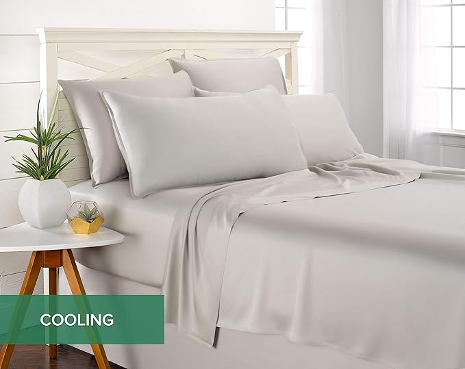 Pure Bamboo King Sheets, Genuine 100% Organic Viscose Derived from Bamboo Bed - Image 5