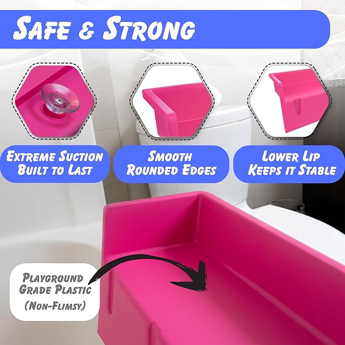 Tub Topper® Bathtub Splash Guard & Bath Shelf - Image 6