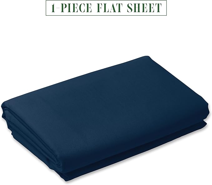 Luxury Flat Sheet on Amazon Elegant Comfort Wrinkle-Free 1500 Premier Hotel - Image 2