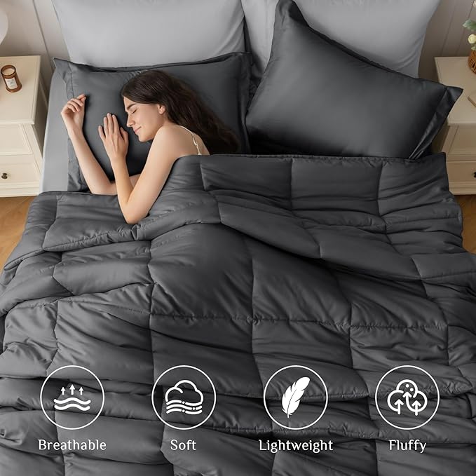 JOLLYVOGUE Twin XL Comforter Set, Ultra-Soft Bed in a Bag Twin XL Size 5 Pieces - Image 2