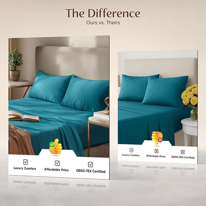 Utopia Bedding California King Size Sheet Set – 4 Piece Bed Sheets, Soft and - Image 6