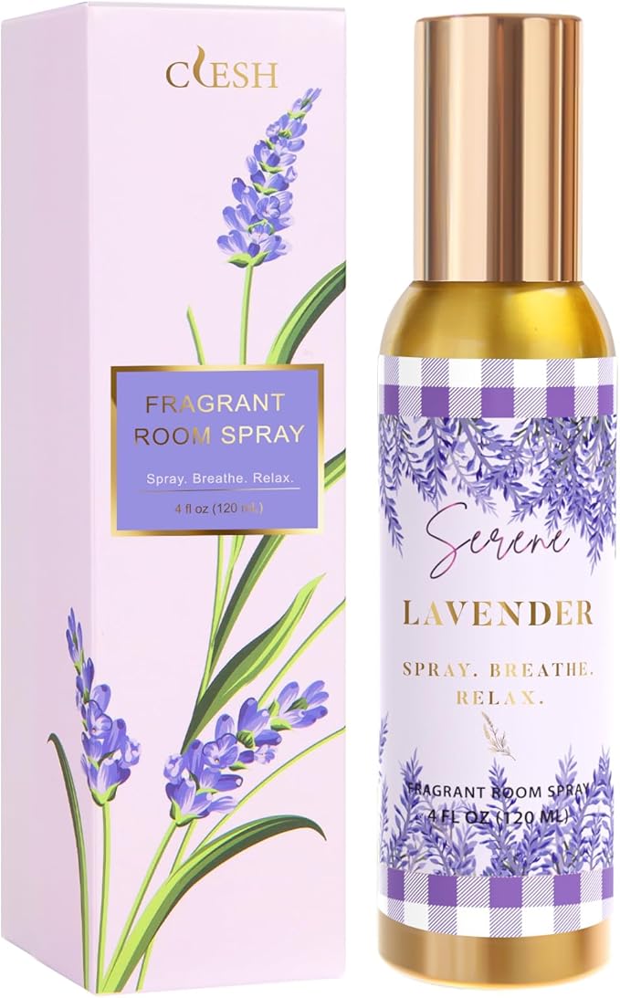 Room Spray, Serene Lavender, 4 fl oz, Air Freshener by CLESH
