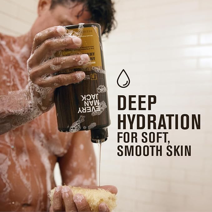 Every Man Jack Amber+Sandalwood Hydrating Mens Body Wash - Image 2