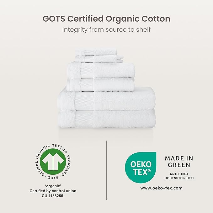 BIOWEAVES 100% Organic Cotton 700 GSM Plush Washcloths 13" x 13" GOTS Certified - Image 7