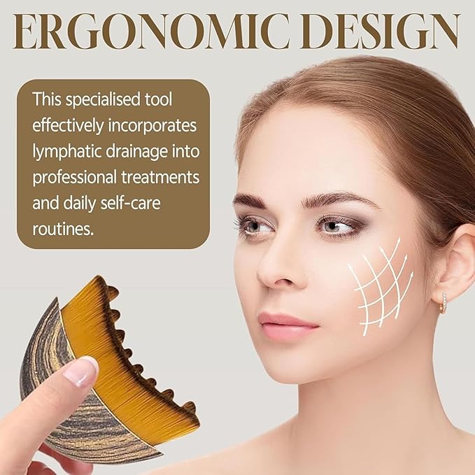 Lymphatic Contour Face Brush, Lymphatic Face Brush, Lymphatic Drainage Brush - Image 6