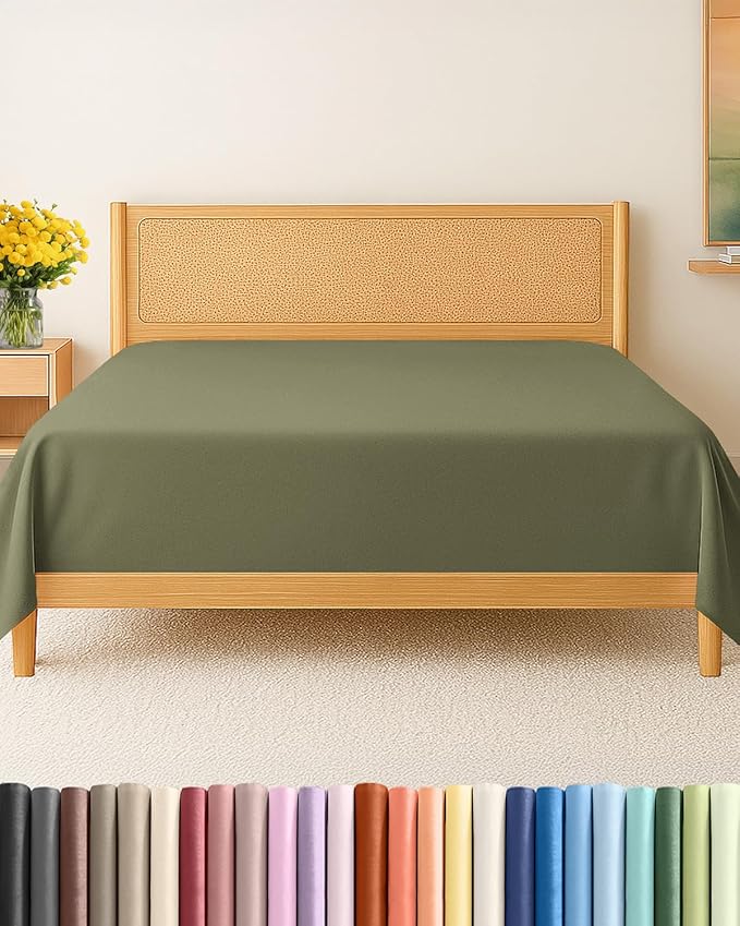 Twin XL Size Flat Sheet by CGKUnlimited