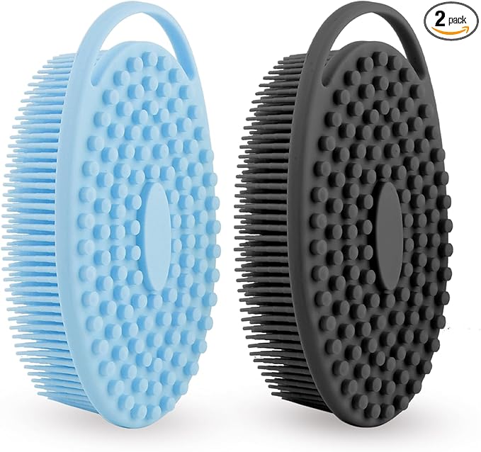Silicone Body Scrubber 2 Pack Silicone Loofah Exfoliating Body Scrubber Soft by Unknown